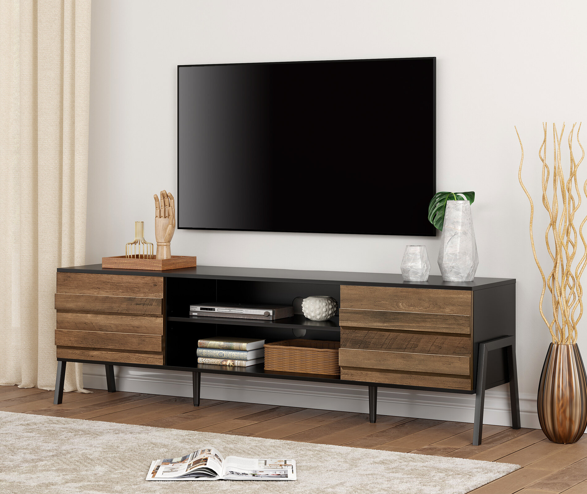 Mangino TV Stand for TVs up to 78"