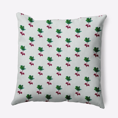 Floral Reversible Throw Pillow