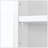 Tall Corner Bathroom Cabinet Two Doors Adjustable Open Shelves-1065683274