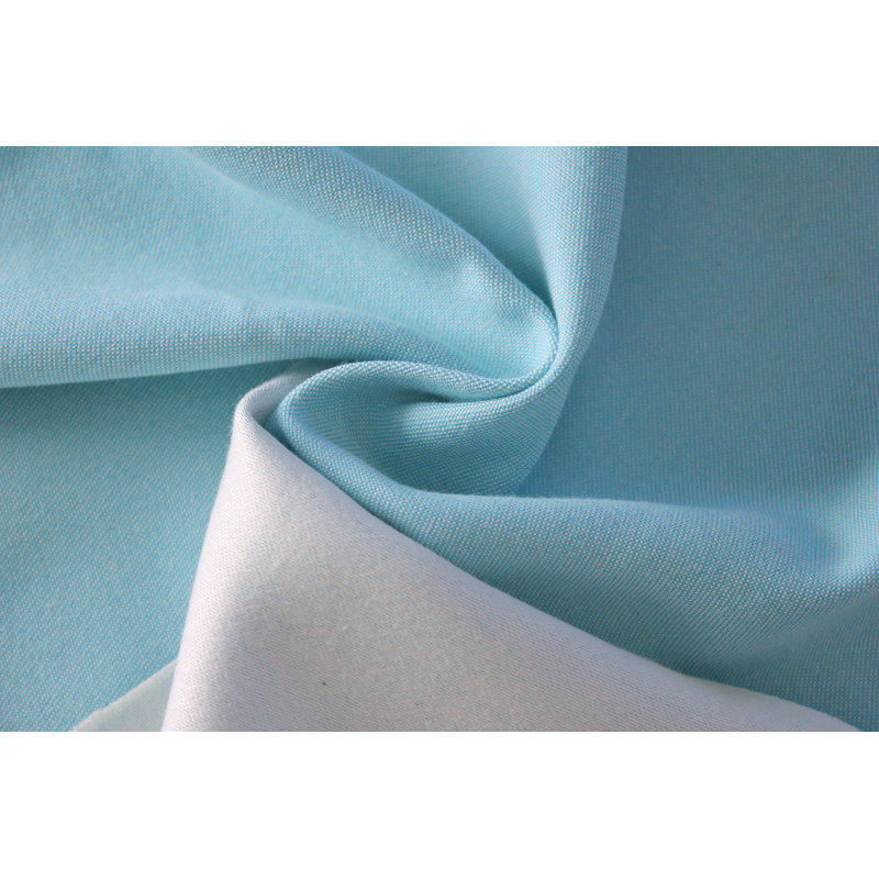 Uni Collection 100% Cotton Room Darkening Curtain Single Panel, Turquoise, 142cm Width x 295cm Drop