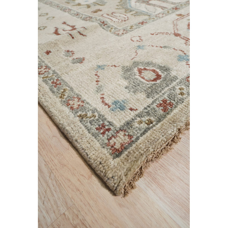 Hand Knotted Wool Geometric Area Rug