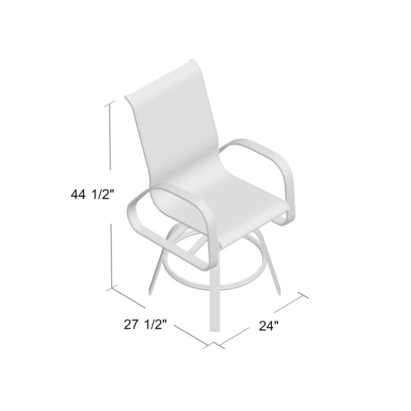 Primera Outdoor Dining Armchair, Textured Silver, Bailey Sand Stripe Sunbrella®