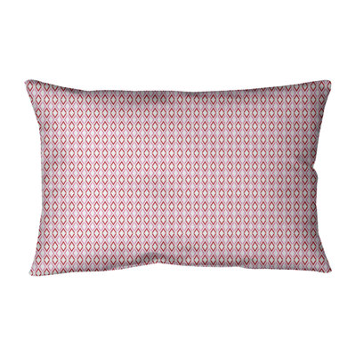 Geometric Microsuede Reversible Throw Pillow