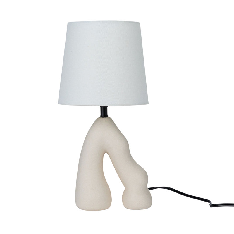 Ceramic Table Lamp with Volcano Finish