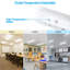 Luminaire linéaire linéaire à DEL 3ct, qualité commerciale 120-277 V, sélectionnable 3500k / 4000k / 5000k, encastré, à intensité variable-107119181
