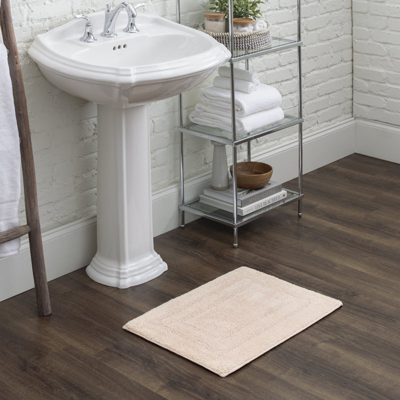 Tapis de bain antidérapant Dinuba, Rosé, L 17 po x L 24 po