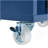 Kitchen Island On Wheels With LED Lights,Power Outlets And 2 Fluted Glass Doors-1051625617