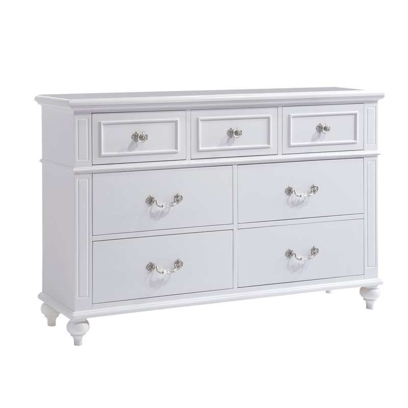 Commode 7 tiroirs avec miroir Elige
