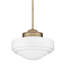 Luminaire suspendu de style école à 1 lumière Ingalls -1827169851-1827169848