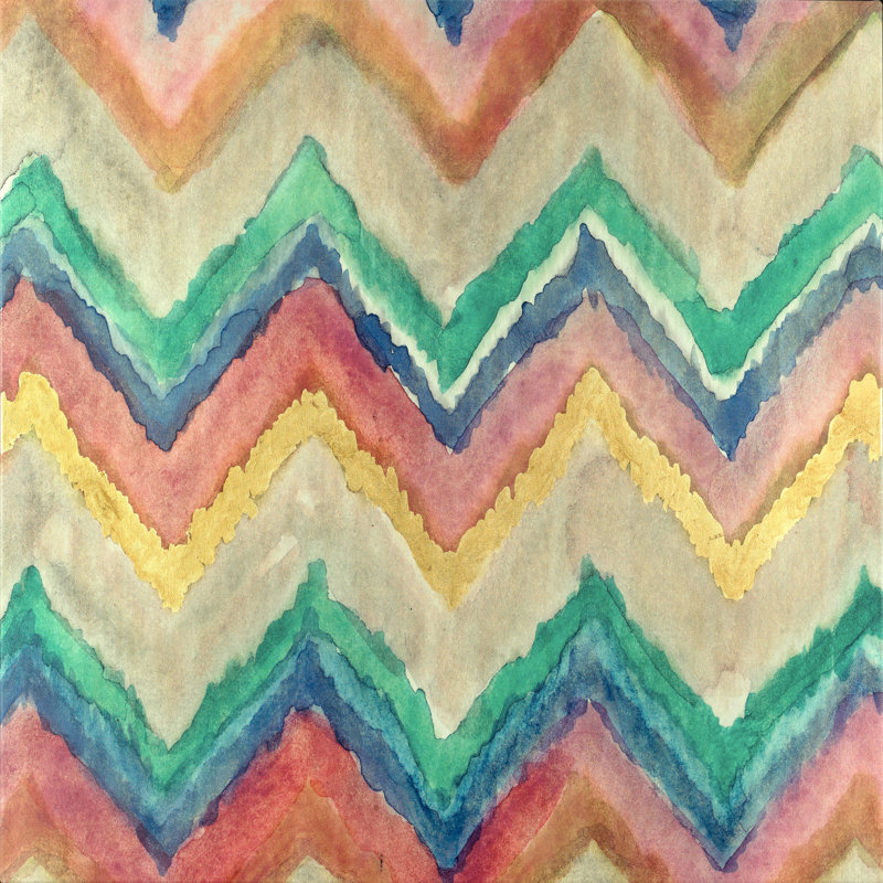 Toile Ikat 1 - Toile tendue, peinture sur toile