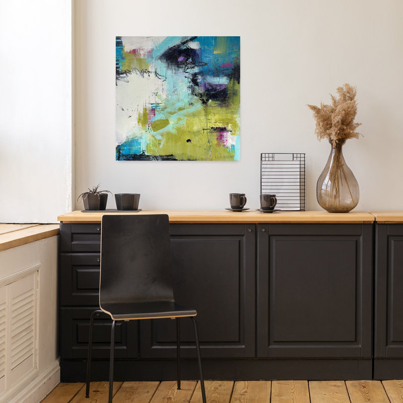 Moonrise Abstract Contemporary Art, 18" H x 18" W