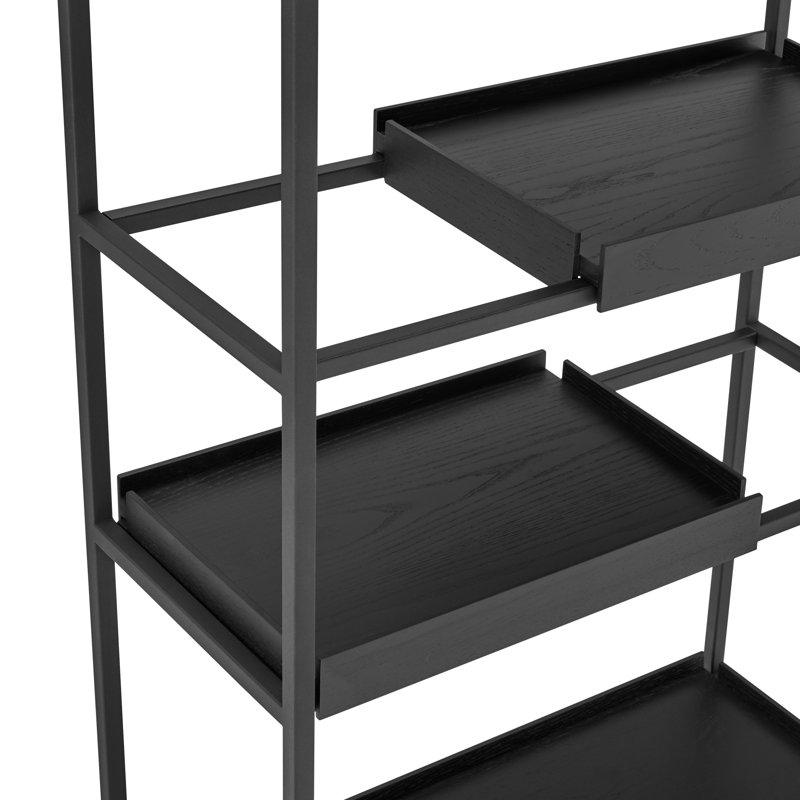 Cublington 26" 6-Tier Shelving Unit In Black