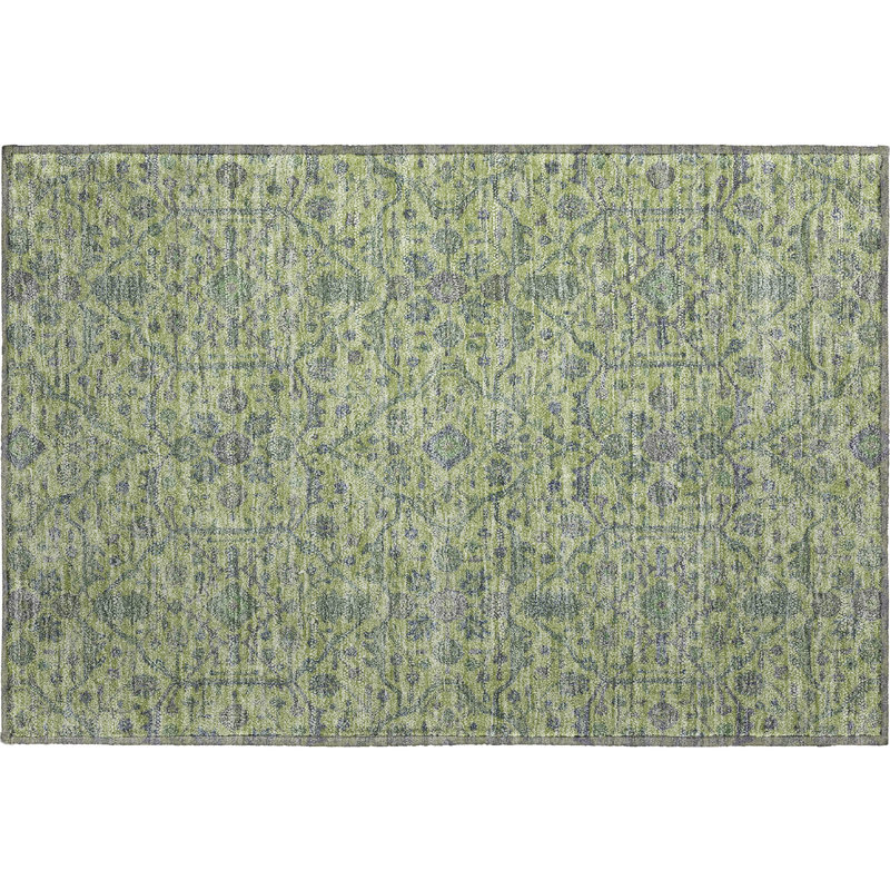 Premium Machine Washable Ducote AMF1131 Global Rug, Rectangle 1 pi 8 po x 2 pi 6 po