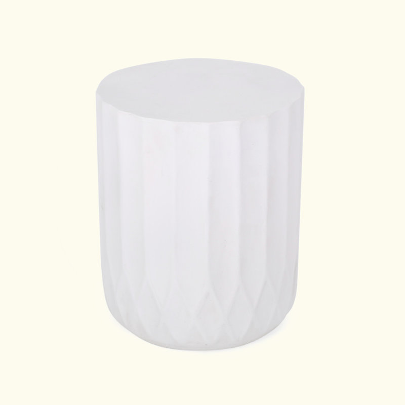 Charming Lightweight Concrete End Table With Stylish Design For Outdoor Spaces