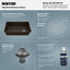 Ensemble d'évier de cuisine à simple cuve encastrable 31 3/4 po x 19 1/4 po Karran Quartz-50597821