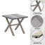 Table d'appoint carrée d'extérieur en aluminium-114222592