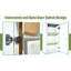 Armoire murale Shaker en bois massif avec 2 tablettes réglables prêtes à assembler pour la cuisine, la salle de bain, la buanderie et le garage
