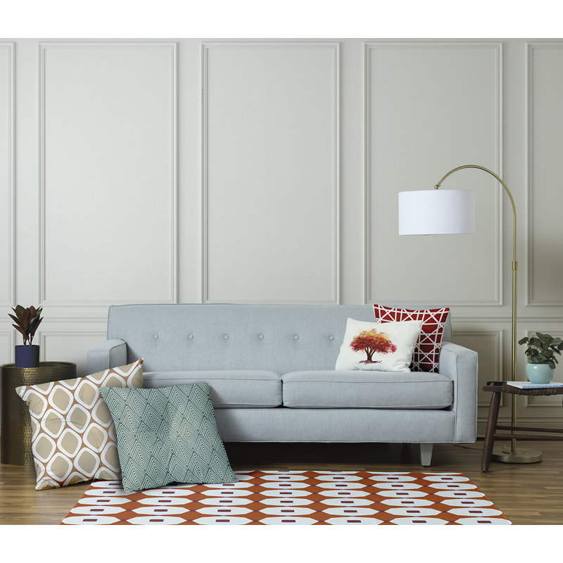 323_Oreiller de sol capitonné DesignLefeflor, 30 po x 30 po, Vert