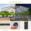 Parasol de marché extérieur DEL 9 pi avec bouton-poussoir inclinable Dorelli-74668995