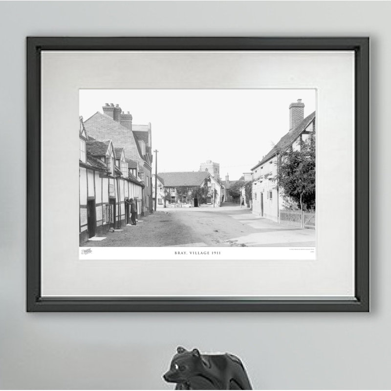 Bray, Village 1911 - Single Picture Frame Print, 28cm H X 36cm W x 2cm D