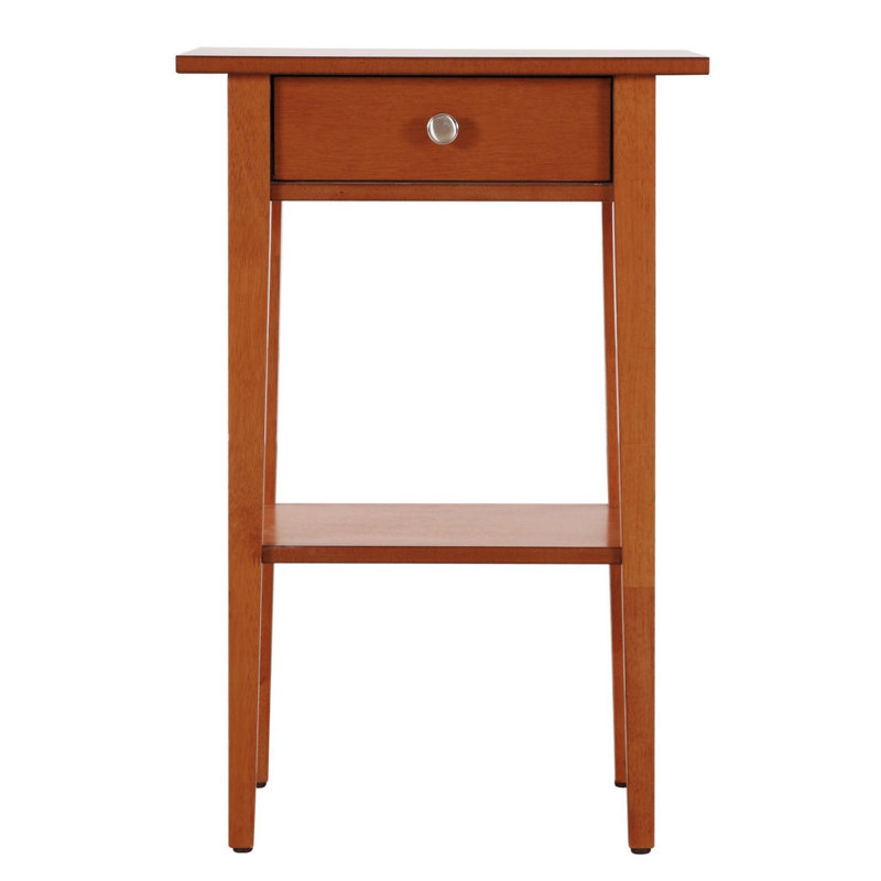 Dalton Nightstand-End Table with One Drawer, Brown