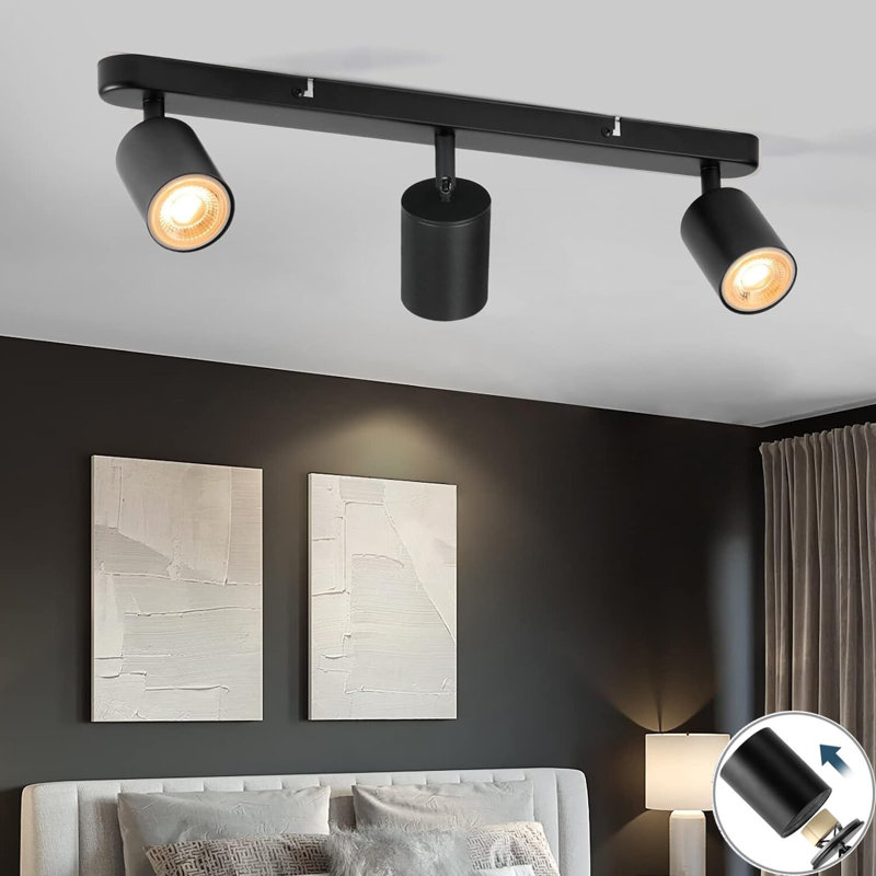 17.7" 3 -Light Fixed Track Track Kit,Adjustable Head