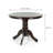 3 Piece Dining Table Set, 2 Solid Wood Yumiko Chairs w Rolf Round Dining Table, Kitchen Set for Two, Dining Room Set-120850770