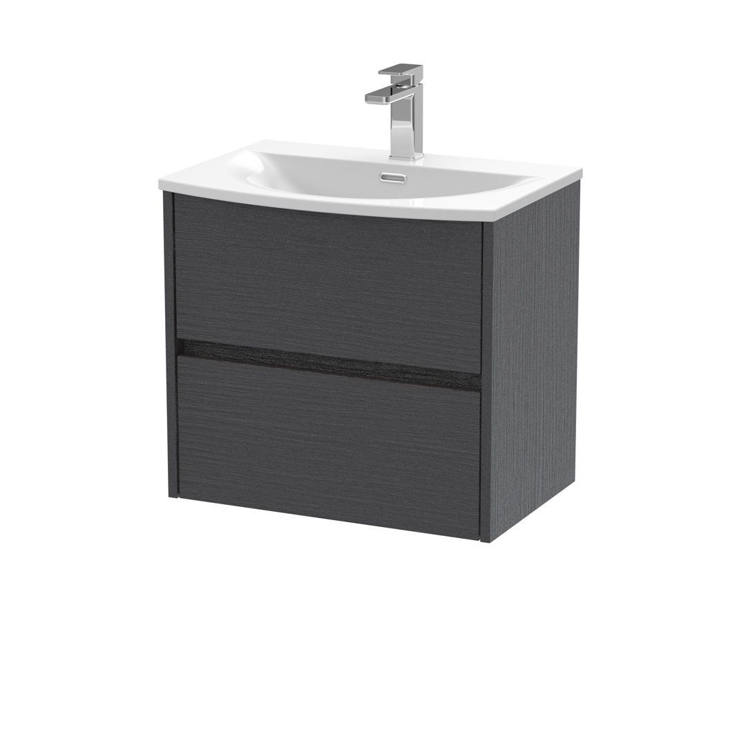 Havana 600mm Single Bathroom Vanity with Drop In Vitreous China Basin