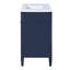 Meuble-lavabo moderne de 36 po avec lavabo et miroir, forme rectangulaire bleue, portes à fermeture douce, idéal pour meuble-lavabo simple, couleur, tiroirs essentiels-2089153593