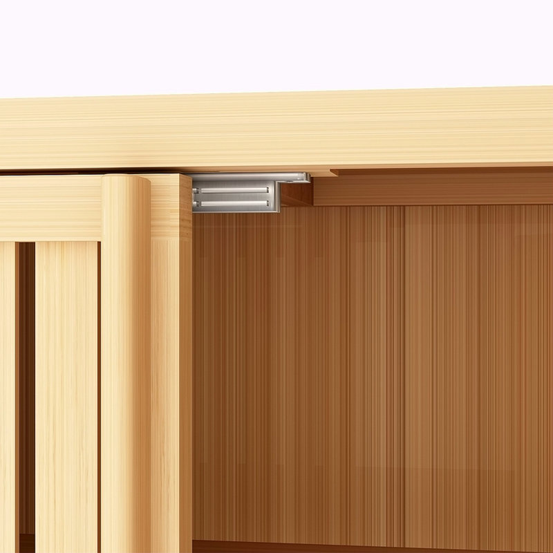 Meuble de rangement grande capacité en bambou, Naturel