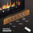 Ebern Designs Electric Fireplace Wall Recessed And Wall Mounted With Adjustable Flame Color, Fireplace Heater With Remote Control, Linear Fireplace With Timer, Touch Screen-858880254