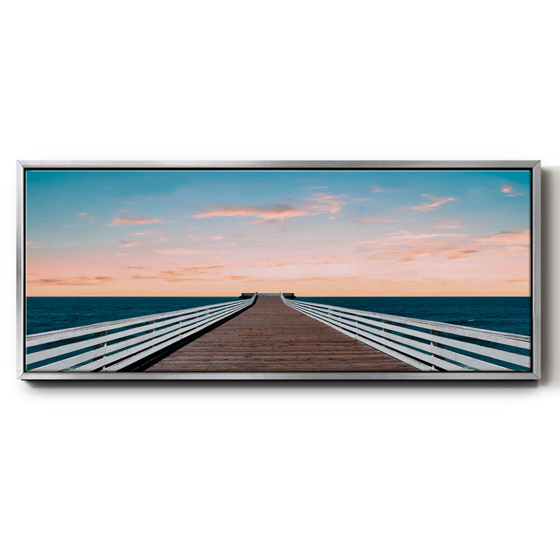 West Coast Sunset - toile encadrée, H 12 po x l 30 po
