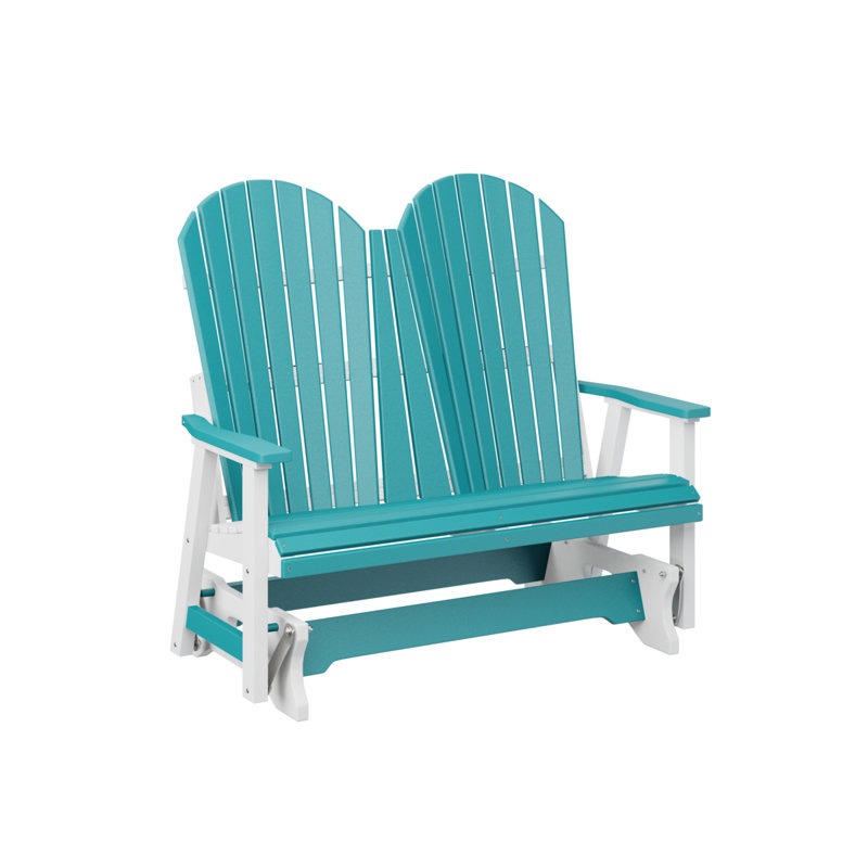 Comfo Back Premium Double Glider, Aruba Blue/White
