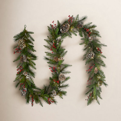 108" Pre-Lit Berry Pine Christmas Garland