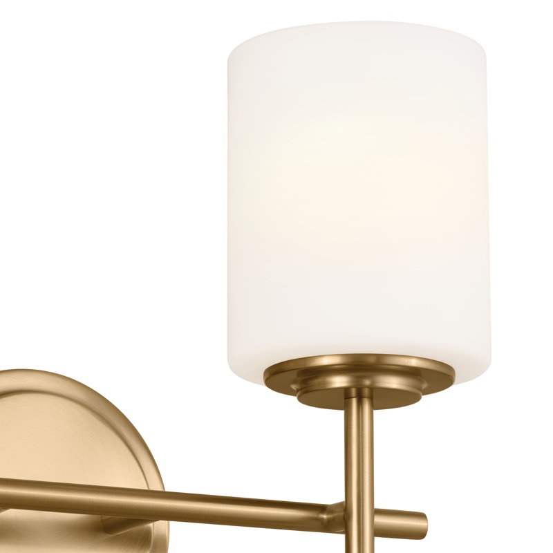 Luminaire de salle de bain, 2, Laiton naturel brossé