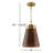 1 - Light Brass Single Pendant