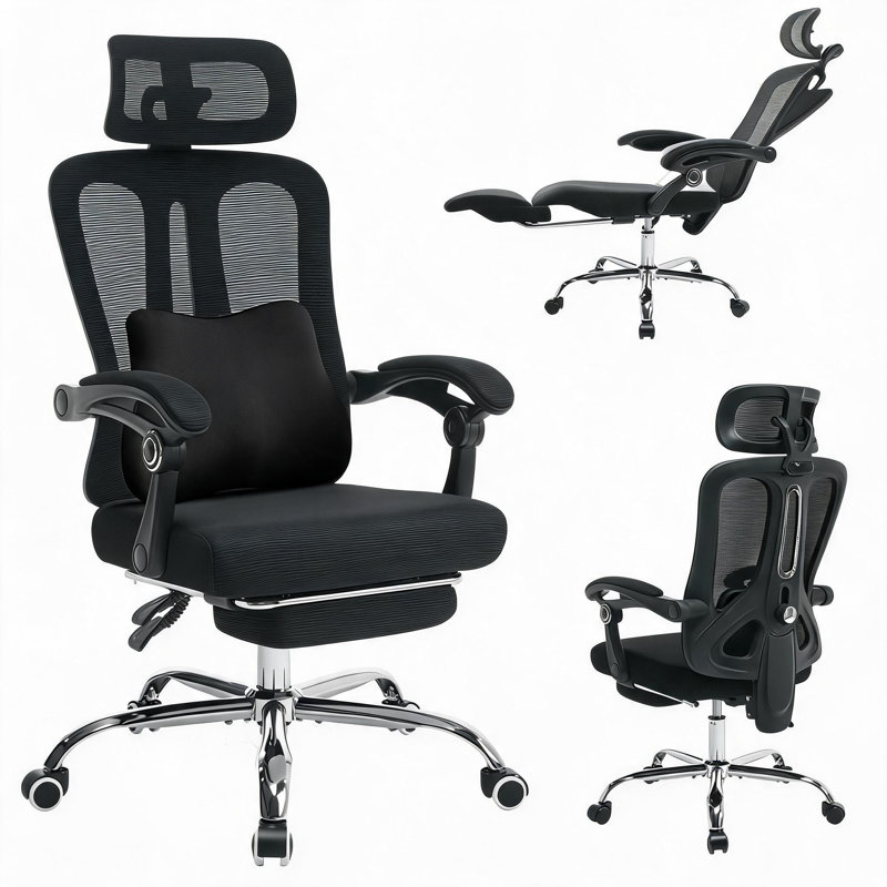 Rebrilliant Office Chair, Black