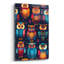 «Color Pattern Small Owl» par Momart, peinture murale en verre acrylique-242512022