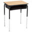 Bureau d'étudiant à hauteur ajustable avec boîte à livres (paquet de 2)-70693690-88939615
