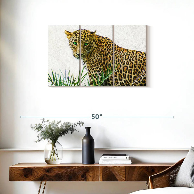 Wild Leopard, 20" H x 33" W