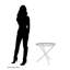 Deresha Glass Top End Table