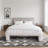 Modern Upholstered Armless Bed Bench, Channel Tufted Couch Daybed Chaise, Ivory Chenille-577811218