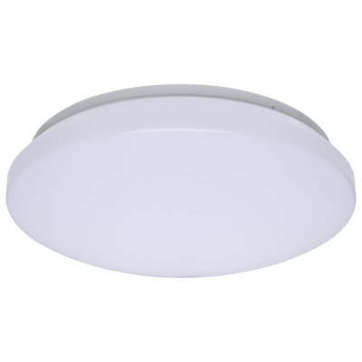 LED Cloud Fixture 14 Watts 27K/30K/35K/40K/50K CCT Selectable White Finish Round Shape 120-277 Ranged Voltage