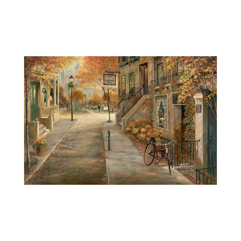School of Performing Arts par Ruane Manning - reproduction d'art, Aucun mat, Toile tendue, H 26 po x l 40 po x 1,5 po
