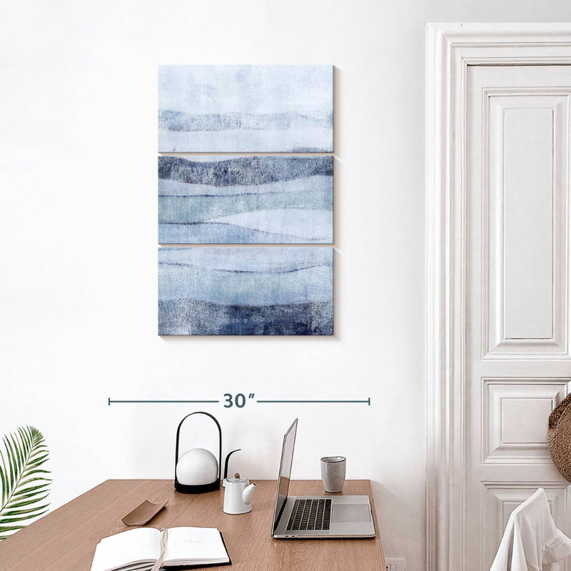 Blanc Avery en bleu II, H 32 po x l 20 po