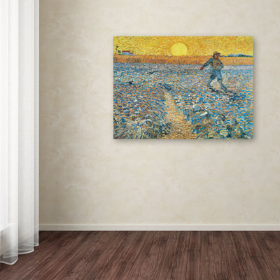" Sower 1888 " by Vincent Van Gogh Painting Print