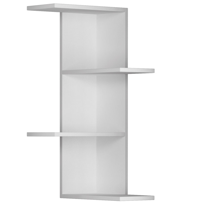 Tablette d'angle 4 pièces Sasso, Blanc