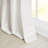 Karlita White Faux Silk Single 50x95" Blackout Window Curtain Panel-1279601411-1279601413