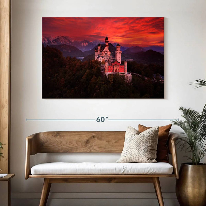 Château Lilie Neuschwanstein, H 32 po x l 48 po