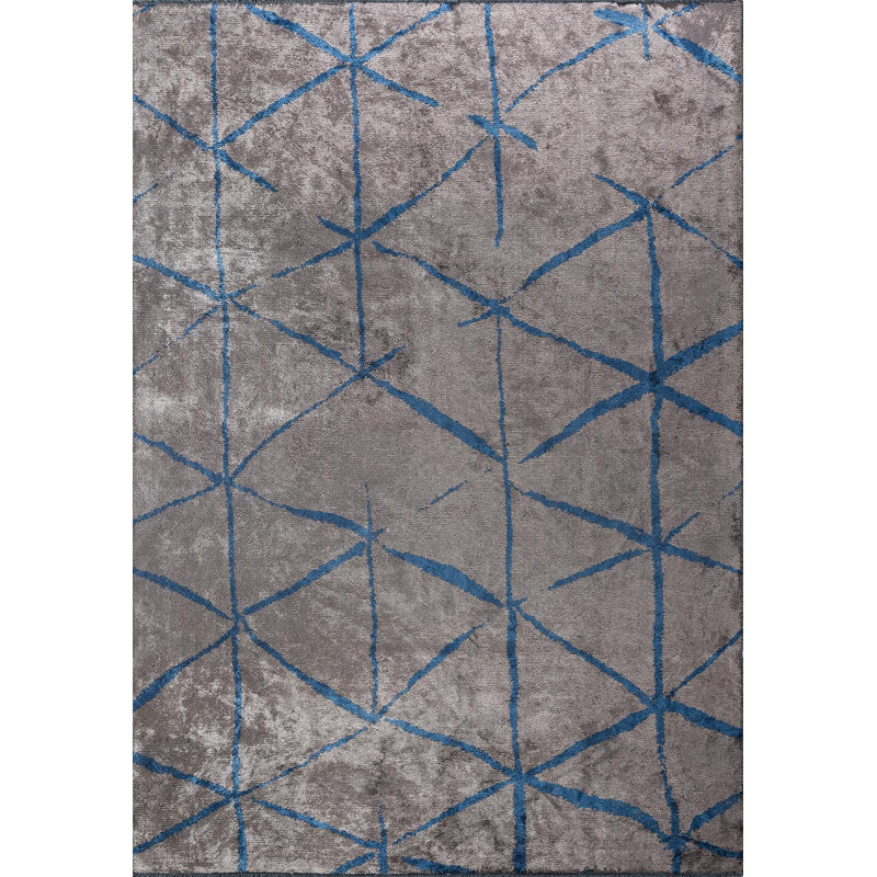 Contemporain grand diamant abstrait, Carré 9 pi